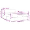 vidaXL Estrutura de cama otomana com colchão 140x190 cm veludo preto