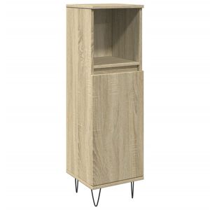 vidaXL Arm&aacute;rio WC 30x30x100 cm derivados de madeira carvalho sonoma
