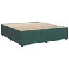vidaXL Cama com molas/colch&atilde;o 180x200 cm veludo verde-escuro
