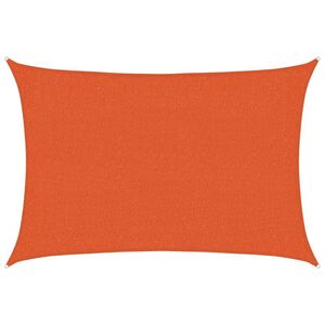 vidaXL Para-sol estilo vela 160 g/m&sup2; 2x2,5 m PEAD laranja