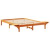 vidaXL Estrutura da Cama Marrom Cera 160 x 200 cm