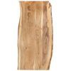 vidaXL Tampo de mesa 118x(50-60)x2,5 cm madeira de ac&aacute;cia maci&ccedil;a