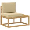 vidaXL Sof&aacute; de Canto Externo com almofada Branco 91 x 63 x 73 cm