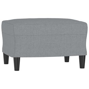 vidaXL Apoio de p&eacute;s 60x50x41 cm tecido cinzento-claro