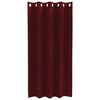 vidaXL Cortinas opacas 2 pcs Vinho Vermelho 140 x 175 cm Veludo