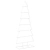vidaXL &Aacute;rvore de Natal de metal com suporte KUOPIO 210 cm A&ccedil;o Branco