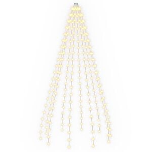 vidaXL Luzes para &aacute;rvores de Natal 210 LED Branco quente 210 cm