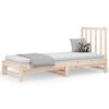 vidaXL Estrutura sof&aacute;-cama de puxar 2x(90x190) cm pinho maci&ccedil;o