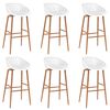 vidaXL 7 pcs conjunto de bar preto e branco
