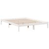 vidaXL Cama extra longa sem colch&atilde;o 140x210 cm pinho maci&ccedil;o branco
