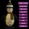 vidaXL Pinguim de Natal decorativo com luzes LED tecido de luxo 120 cm
