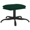 vidaXL Apoio de p&eacute;s 60x60x36 cm veludo verde-escuro