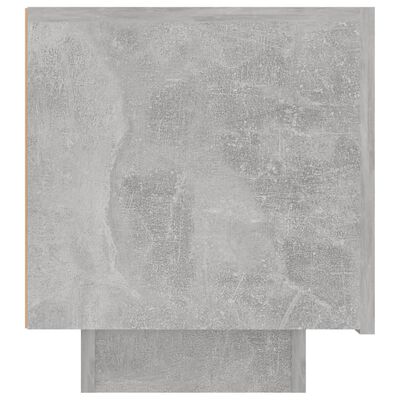 vidaXL Mesa de cabeceira 100x35x40 cm contraplacado cinzento cimento