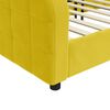vidaXL Sof&aacute;-cama 80x200 cm veludo amarelo
