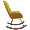 vidaXL Cadeira de baloiço veludo amarelo