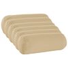 vidaXL Capa almofada 6 pcs HEERLEN Bege &Oslash; 15 x 40 cm Poli&eacute;ster