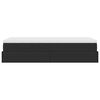 vidaXL Estrutura de cama otomana com colchão 80x200 cm preta