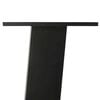 vidaXL P&eacute;s de mesa de console 4 pe&ccedil;as, preto, 72 cm, a&ccedil;o