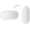 vidaXL Espelho de casa de banho com luzes LED oval 80x35 cm