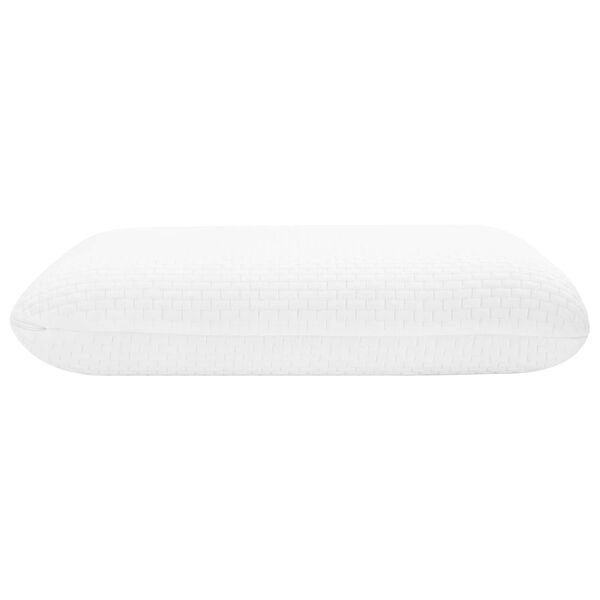 vidaXL Travesseiro para Dormir Liso Branco 60 x 40 x 10 cm
