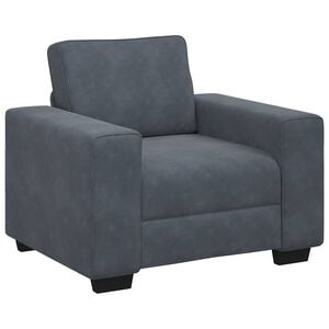 vidaXL Poltrona 100x77x82 cm veludo verde-escuro