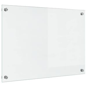 vidaXL Prote&ccedil;&atilde;o de Cozinha Transparente 70 x 50 cm vidro temperado