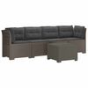 vidaXL Sof&aacute; de Jardim 4 Lugares com Almofadas Look Rattan PP