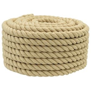 vidaXL Corda de Barco 18 mm 50 m Natural