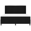 vidaXL Cama Box com colch&atilde;o com cabeceira Preto 180 x 200 cm tecido