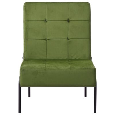 vidaXL Cadeira de descanso 65x79x87 cm veludo verde-claro