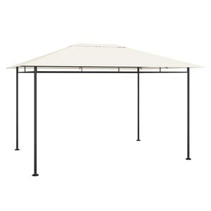 vidaXL Gazebo 384x281x270 cm 180 g/m&sup2; cor creme