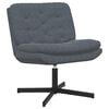 vidaXL Cadeira Relaxante Girat&oacute;ria Cinza Escuro 63 x 75 x 76 cm Veludo