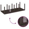 vidaXL Conjunto de Jantar para Jardim 11 pcs Castanho Polipropileno