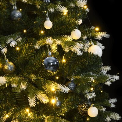 vidaXL Árvore Natal artificial articulada c/ 300 luzes LED+bolas 180cm