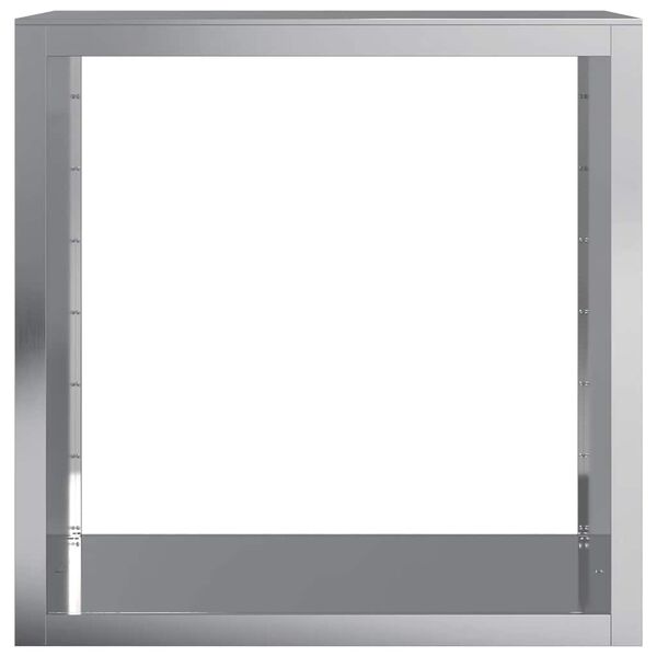 vidaXL Suporte para lenha 100x40x100 cm a&ccedil;o galvanizado