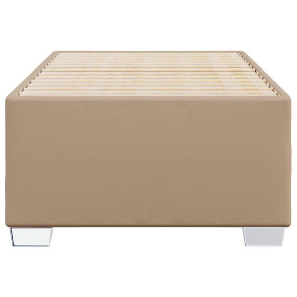 vidaXL Estrutura de cama 80x200 cm couro artificial cor cappuccino