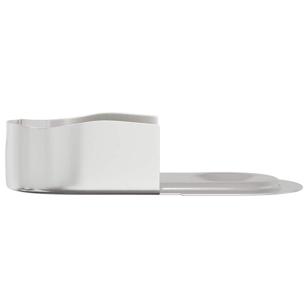 vidaXL Suporte de Var&atilde;o para Guarda-Roupas 12 pcs Zinco Branco Ferro