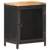 vidaXL Mesa de cabeceira 40x30x53 cm madeira mangueira &aacute;spera maci&ccedil;a