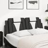 vidaXL Almofad&atilde;o de cabeceira Viana 152 cm couro artificial preto e branco