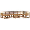 vidaXL Conjunto de Sof&aacute;s para Exterior 9 pcs Natural