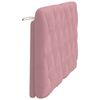 vidaXL Almofad&atilde;o de cabeceira 120 cm veludo rosa