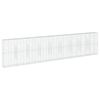 vidaXL Cesto gabi&atilde;o com cobertura 900x50x200 cm ferro galvanizado