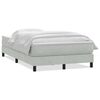 vidaXL Cama boxspring c/ colch&atilde;o 120x210 cm veludo cinzento-claro