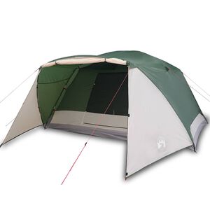 vidaXL Tenda de campismo c/ avan&ccedil;ado para 4 pessoas imperme&aacute;vel verde