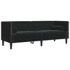 vidaXL Sof&aacute; de Sala de Estar 2 pcs Preto 194 x 74,5 x 70,5 cm Veludo