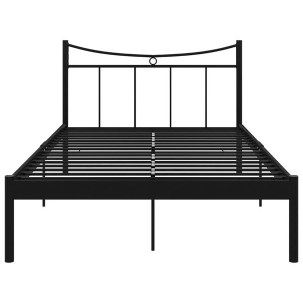 vidaXL Estrutura de cama 120x200 cm metal preto