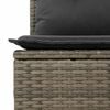 vidaXL Conjunto de Sof&aacute; de Jardim 7 pcs Cinzeto Rattan Sint&eacute;tico