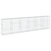 vidaXL Cesto gabi&atilde;o com cobertura 600x50x150 cm ferro galvanizado