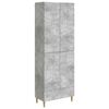 vidaXL Conjunto de Gabinete 2 unid. Cinzento Cimento