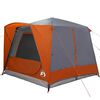 vidaXL Barraca Cabana com telhado Cinza e Laranja 333 x 317 x 194 cm